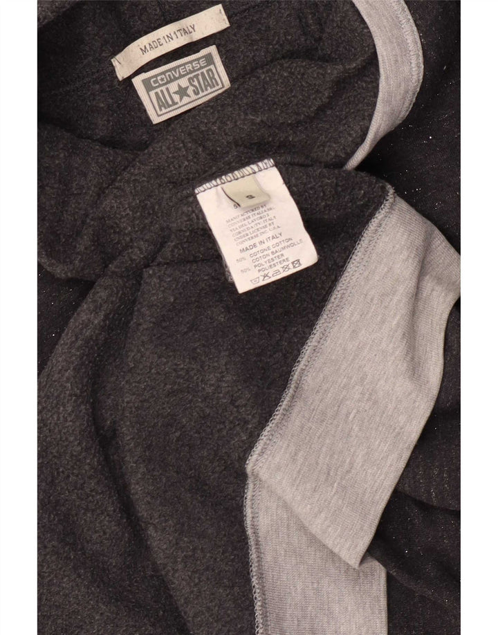 Converse Sweat-shirt graphique pour femme UK 10 Small Gris Colorblock