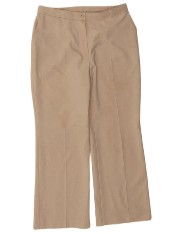 Marks & Spencer Pantalon court décontracté pour femme UK 14 Large W34 L28 Beige
