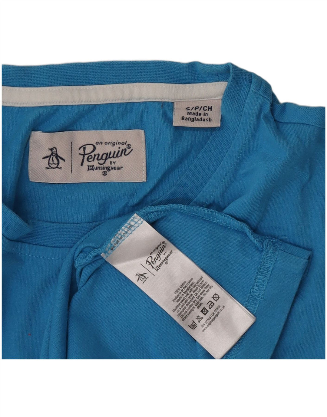 Penguin T-Shirt Homme Petit Bleu Coton