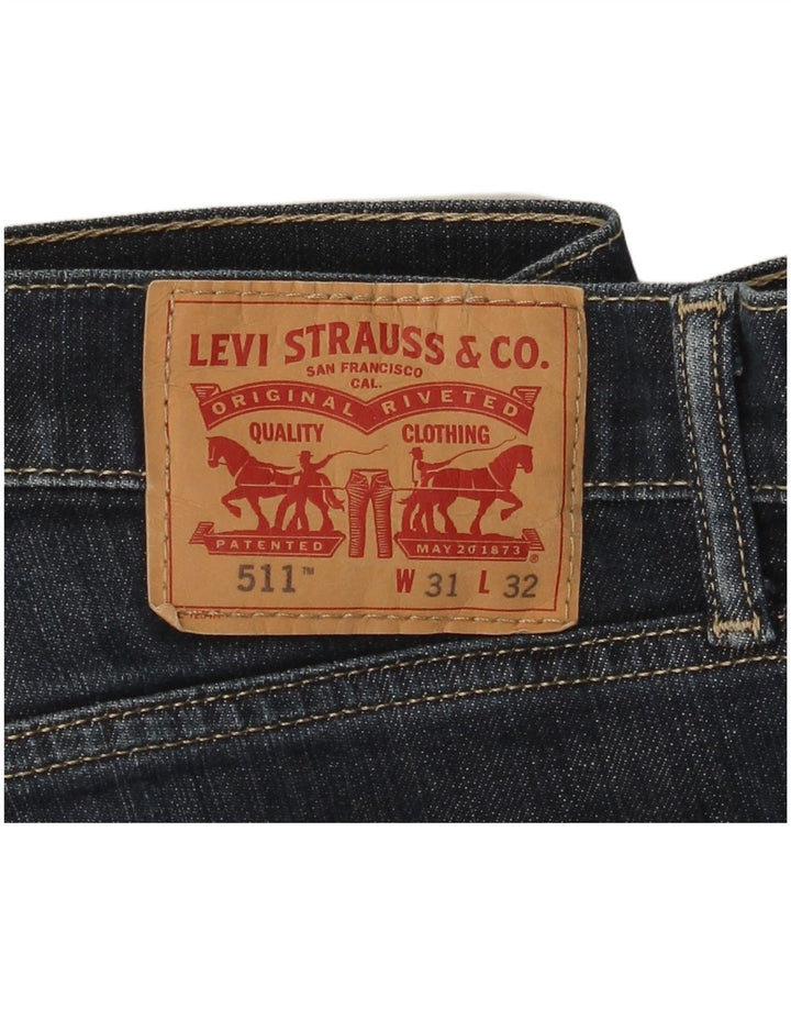 Levi's Jean Slim 511 Homme W31 L32 Bleu Marine Coton