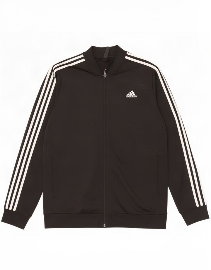 Adidas Veste de survêtement pour homme Large Noir Polyester