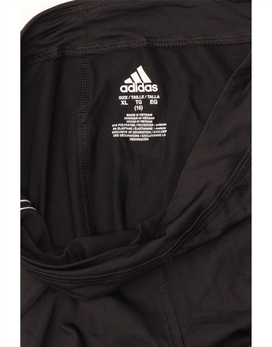 Adidas Legging Fille 15-16 ans XL Noir Polyester