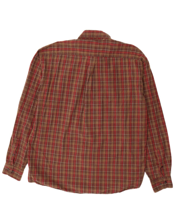 Sergio Tacchini Chemise Homme 2XL Marron Carreaux Coton