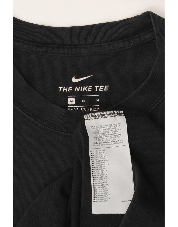 Nike T-shirt graphique pour homme en coton noir moyen