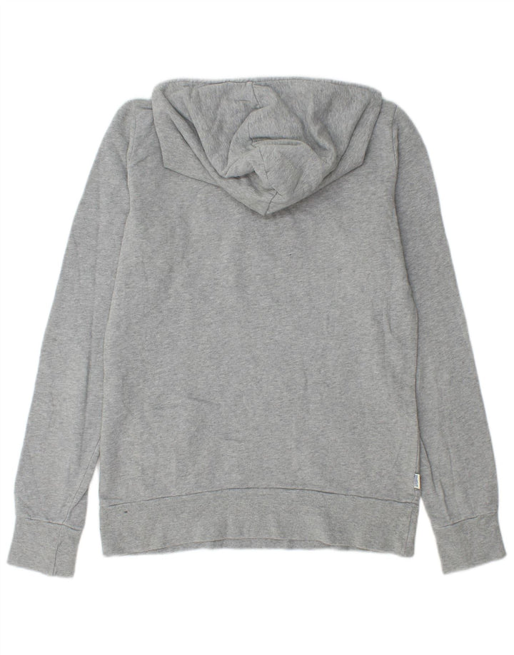Franklin Marshall Pull à capuche graphique pour femme UK 14 Grand coton gris