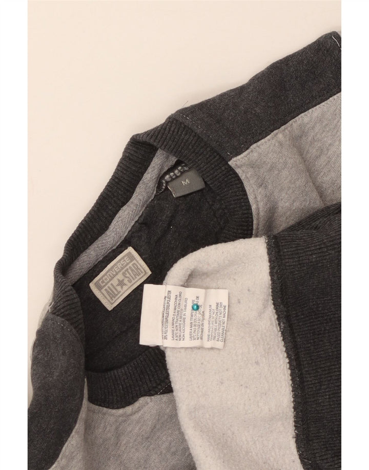 Converse Sweat-shirt graphique pour femme UK 44 Gris moyen Colourblock