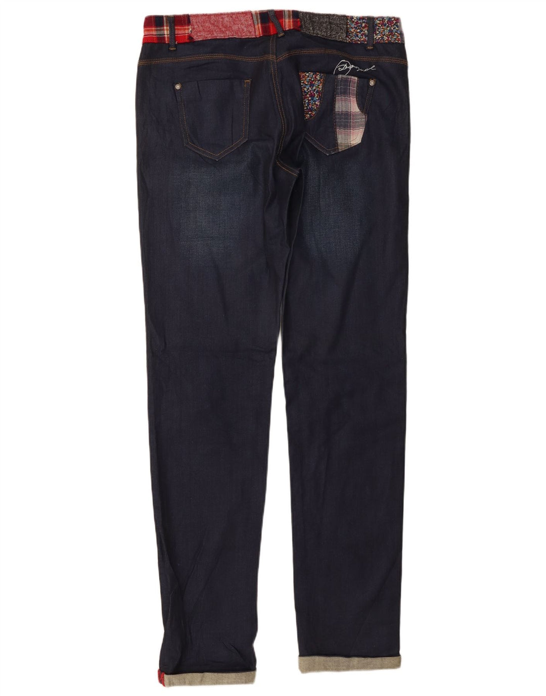 Desigual Jean Slim Femme W34 L33 Bleu Marine Coton