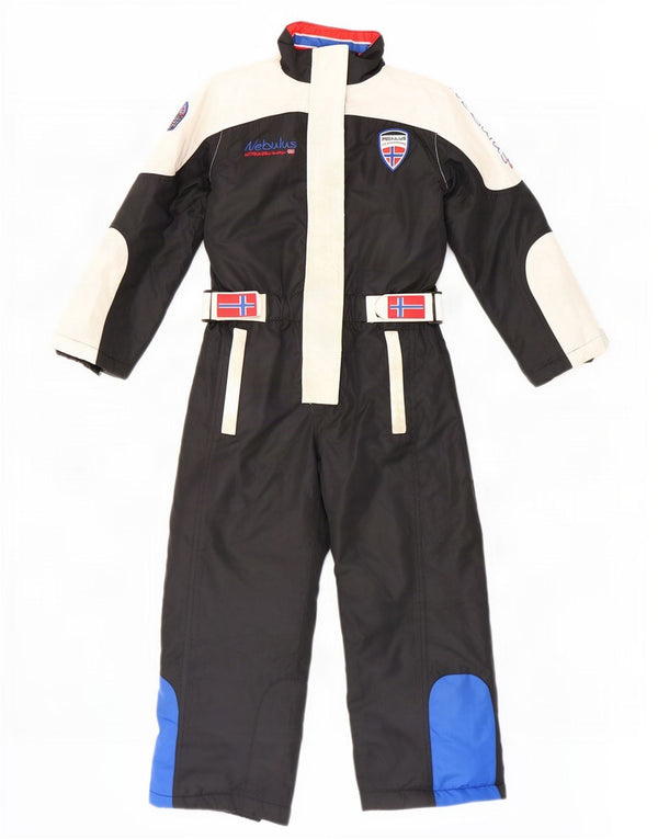 Nebulus Combinaison de Ski Graphique Garçon 7-8 Ans Noir Colorblock Polyester