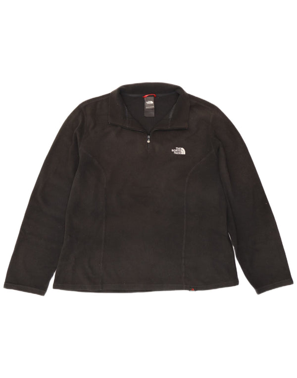 The North Face Pull polaire à col zippé pour femme UK 18 XL Noir Polyester