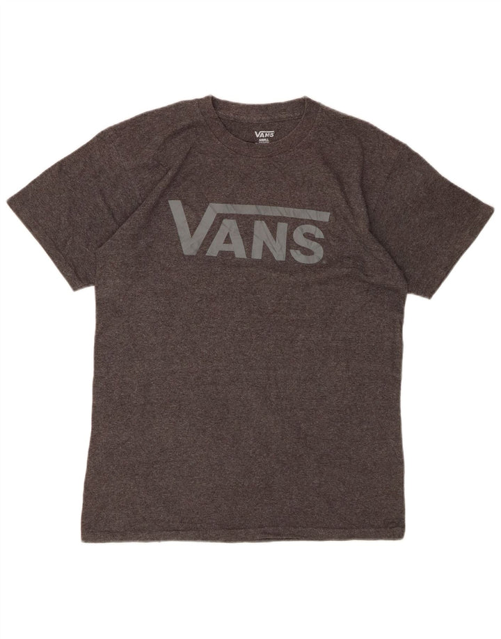 VANS T-shirt graphique pour hommes, petit, gris, coton
