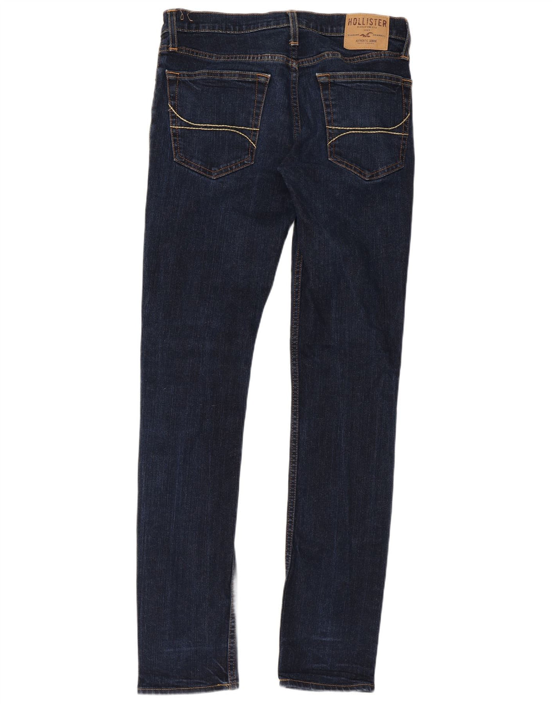 HOLLISTER Jean skinny femme W32 L34 bleu marine coton