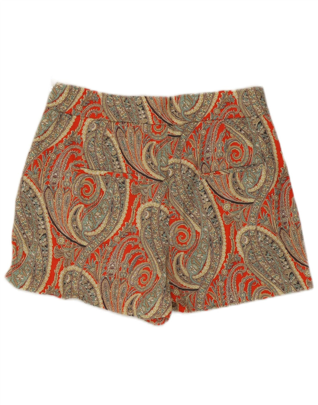 Short Femme ZARA Medium W28 Coton Paisley Multicolore