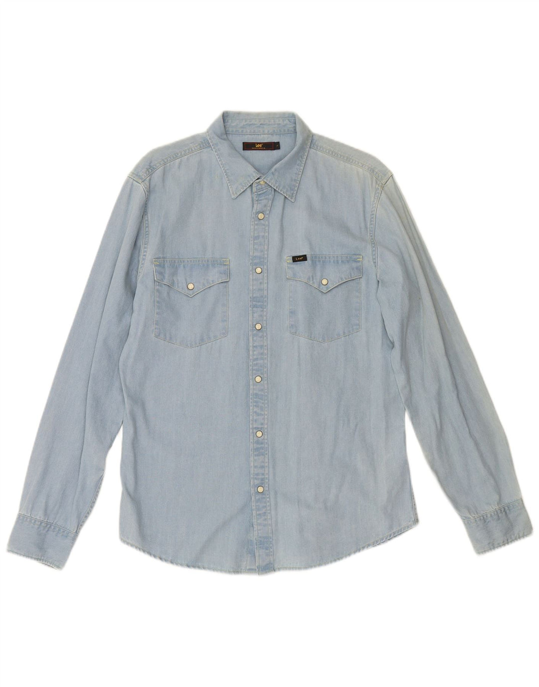 LEE Chemise en Jean Homme Large Bleu Coton