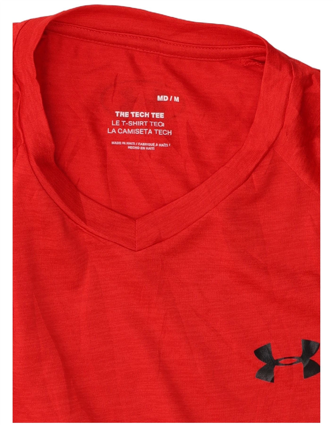 UNDER ARMOUR T-Shirt Homme Rouge Moyen Polyester