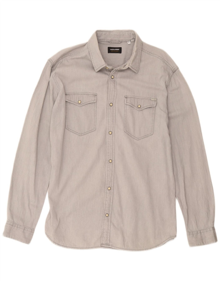 Jack & Jones Chemise En Jean XL Gris Homme