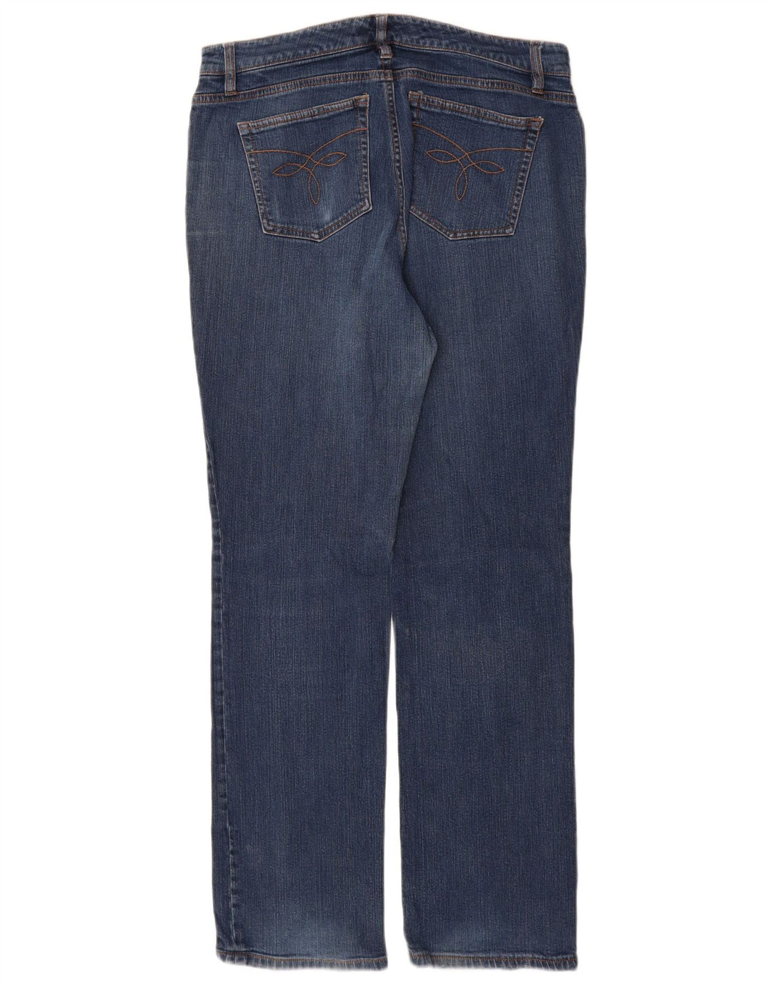 CHAPS Jean droit pour femme US 10 Large W30 L31 Bleu Coton