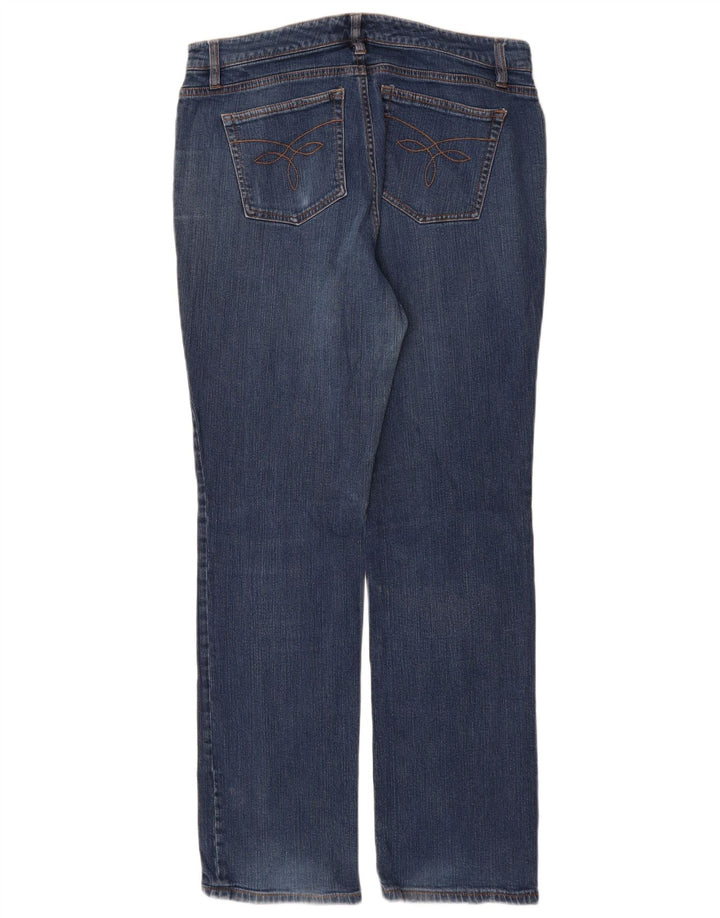 CHAPS Jean droit pour femme US 10 Large W30 L31 Bleu Coton