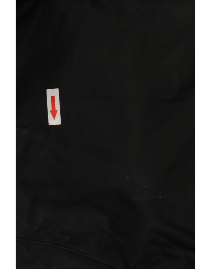 Zara Veste de pluie à capuche pour homme UK 42 XL Noir Polyester