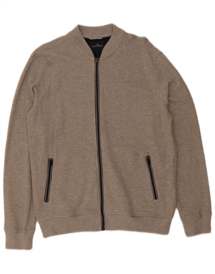 Marks & Spencer Veste de Survêtement Blue Harbor Homme Gris Moyen Coton