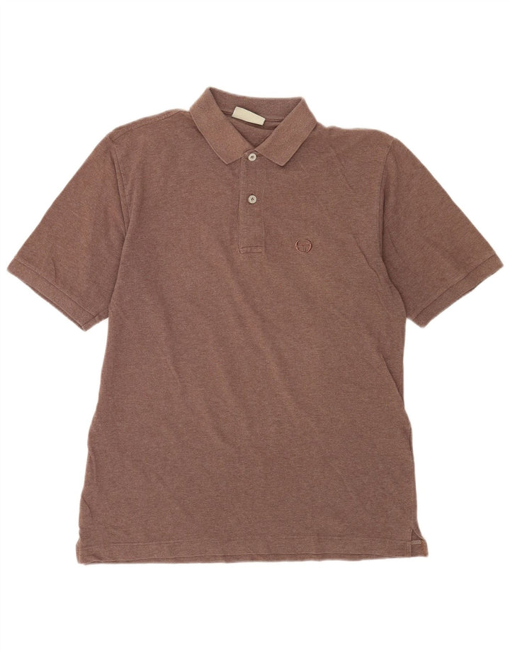 Sergio Tacchini Polo Homme IT 50 Large Marron Coton