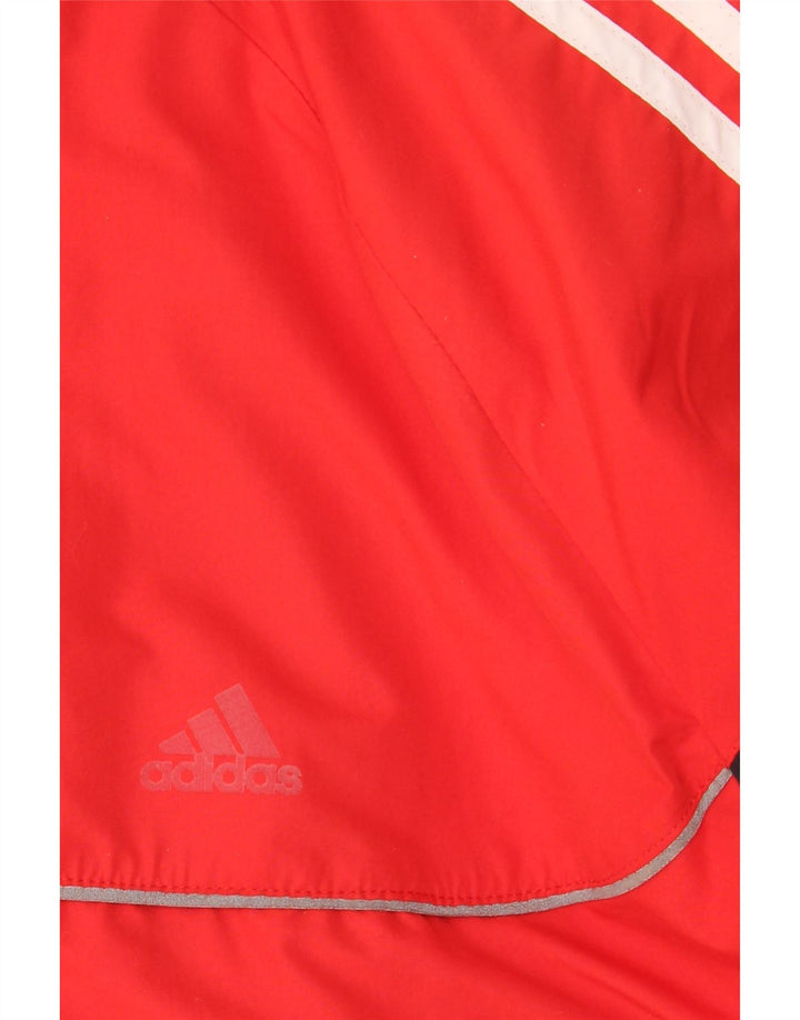 ADIDAS Veste de Pluie Homme UK 46/48 XL Rouge Colorblock Polyester