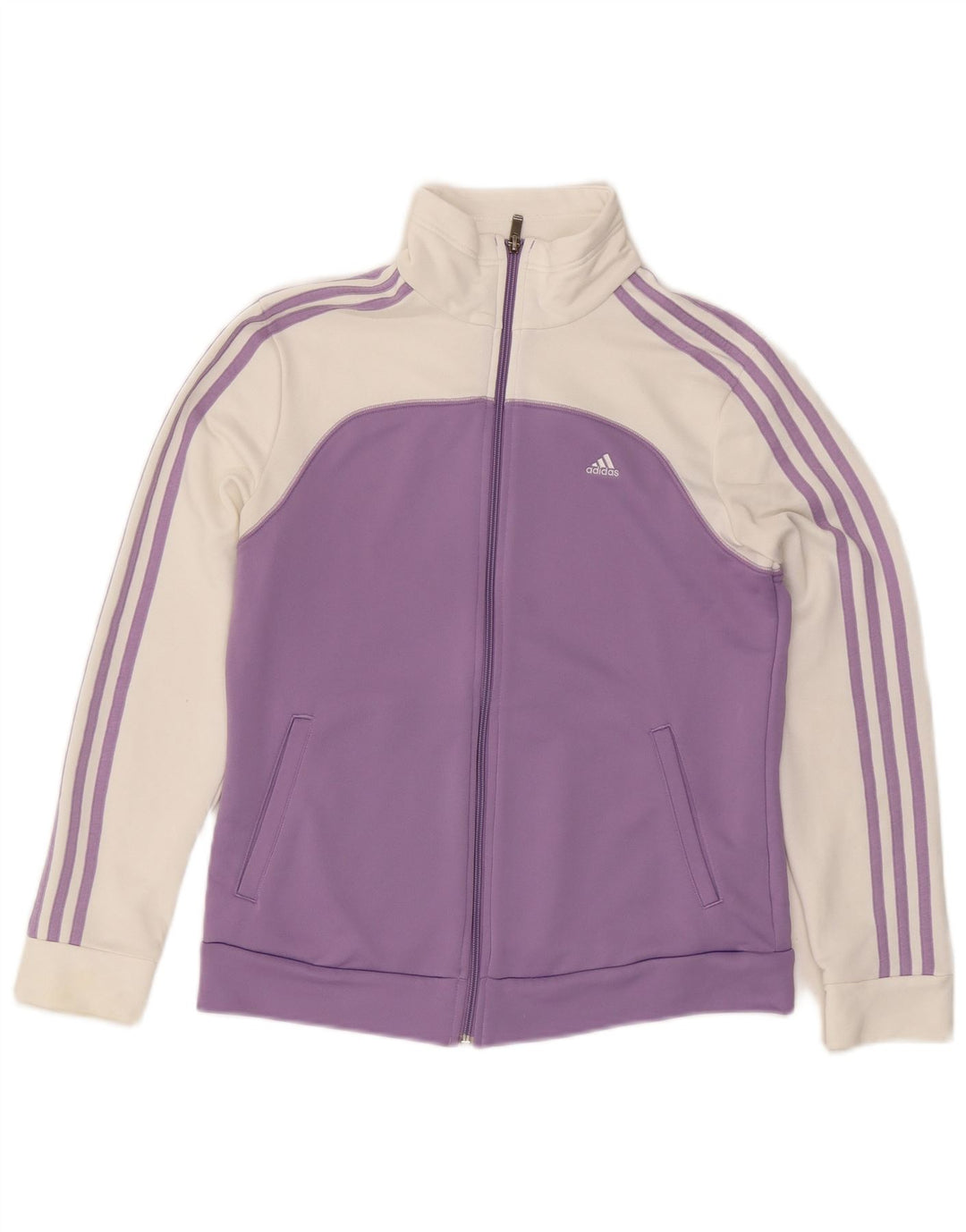 ADIDAS Veste de survêtement pour femme UK 12/14 Violet moyen Colourblock