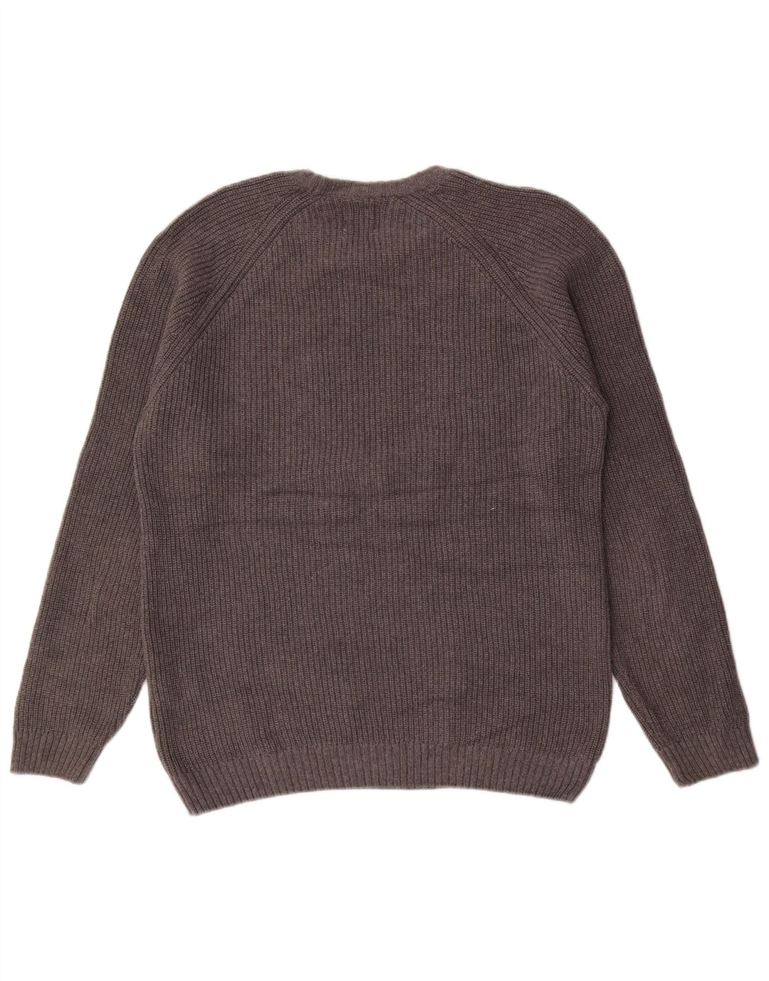 Zara Pull Col Rond Homme Gris Moyen Coton