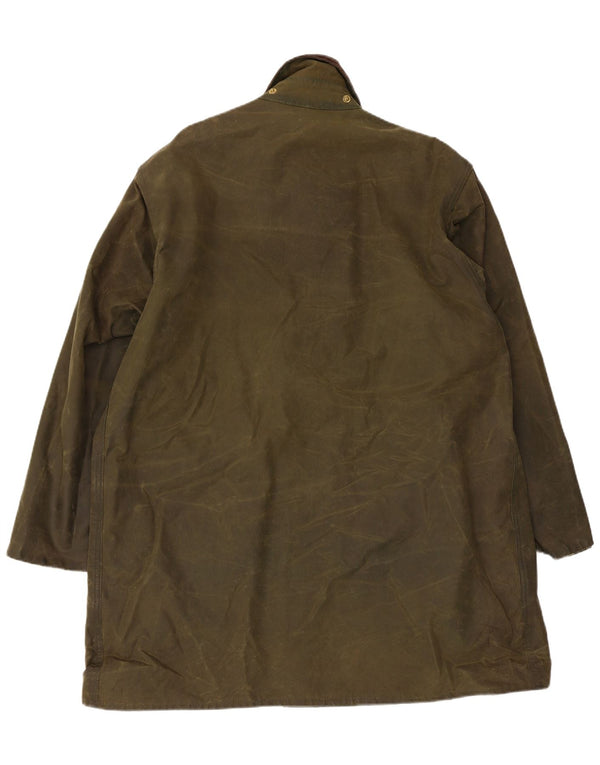 Barbour Veste en coton ciré Northumbria pour homme UK 44 Grand coton kaki