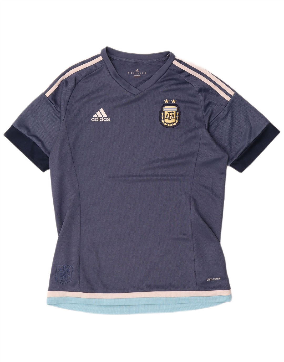Adidas Hommes Climalite T-Shirt Top Bleu Marine Colorblock Polyester