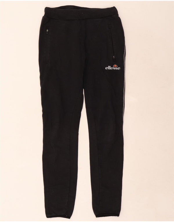 Ellesse Pantalon de survêtement pour femme Joggers UK 8 Small Noir Coton