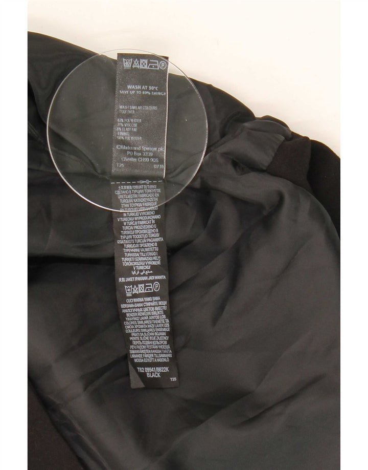 Marks & Spencer Gilet Femme UK 14 Moyen Noir Polyester