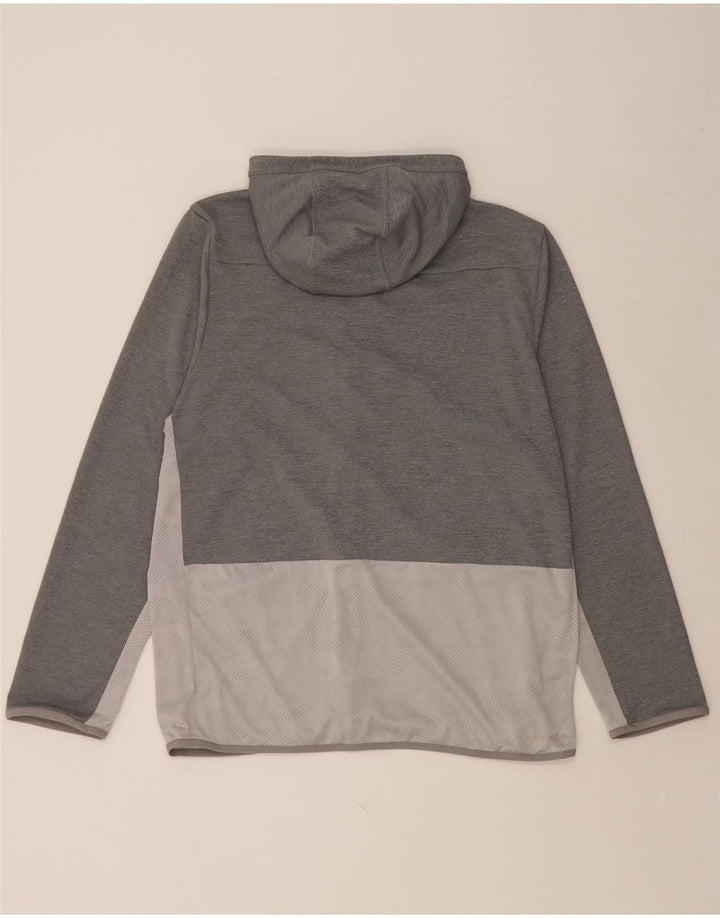 ADIDAS Pull à capuche zippé pour homme XL Gris Polyester