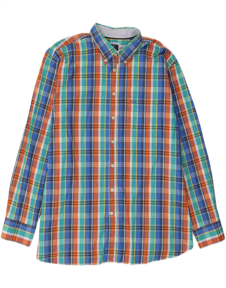 BUGATTI Mens Shirt 2XL Multicoloured Check Cotton Vintage Bugatti and Second-Hand Bugatti from Messina Hembry 