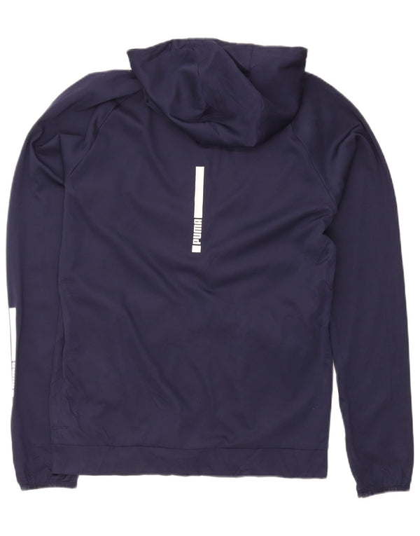 Puma Sweat à Capuche Zippé Homme Bleu Marine Moyen Sport