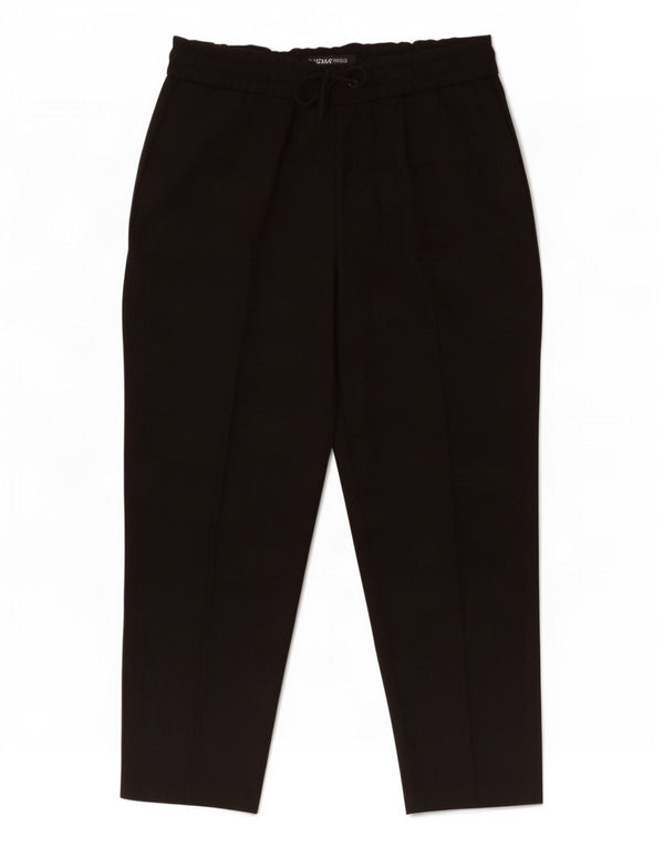 Pantalon court fuselé Zara Femme Large W30 L25 Polyester noir