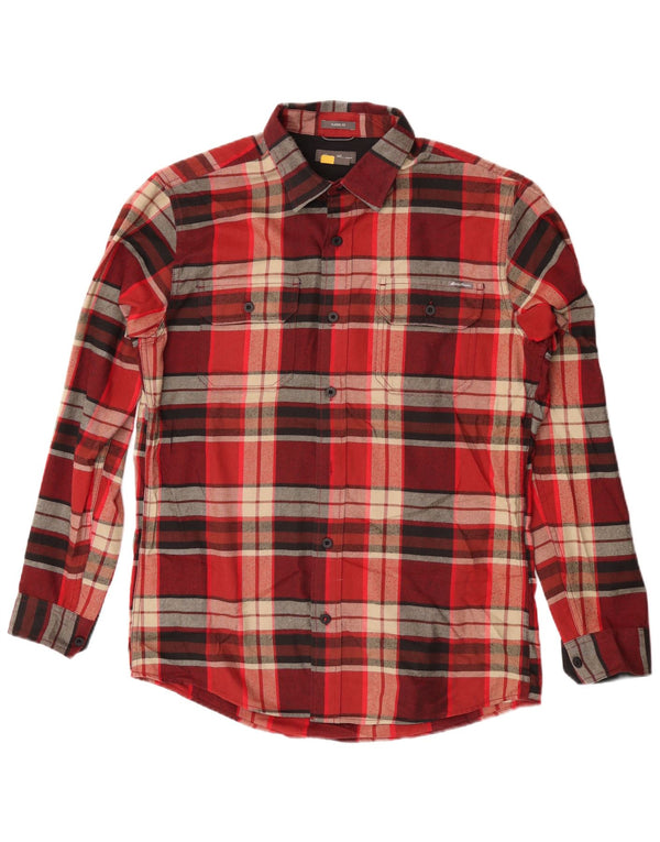 Eddie Bauer Chemise en flanelle à carreaux pour homme, coupe classique, rouge moyen
