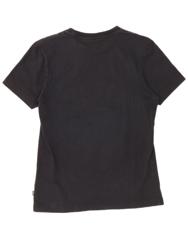 Adidas T-shirt graphique pour femme UK 10 Petit coton floral noir