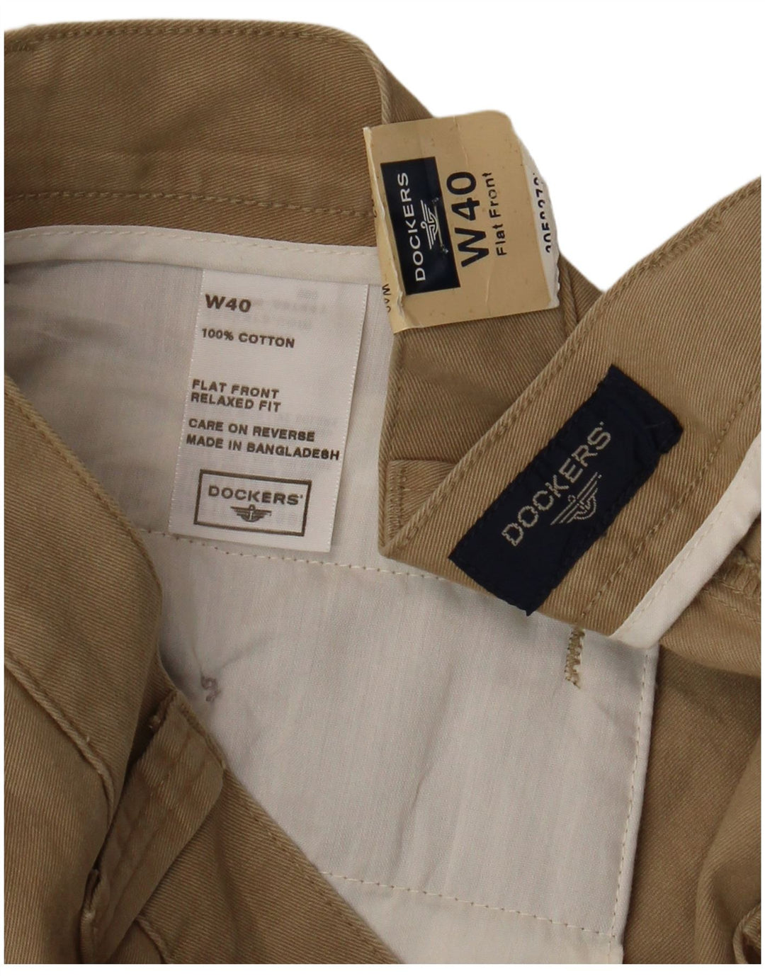 DOCKERS Short cargo coupe décontractée pour homme W40 XL en coton beige