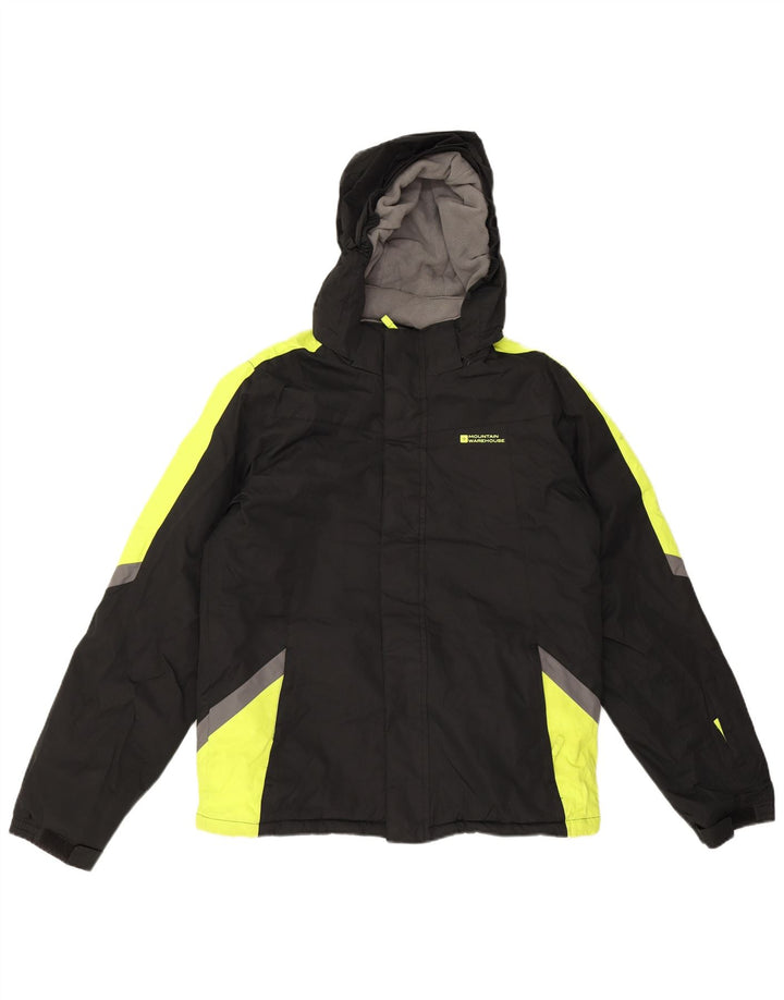 Mountain Warehouse Veste coupe-vent pour garçon 12-13 ans Noir Colourblock
