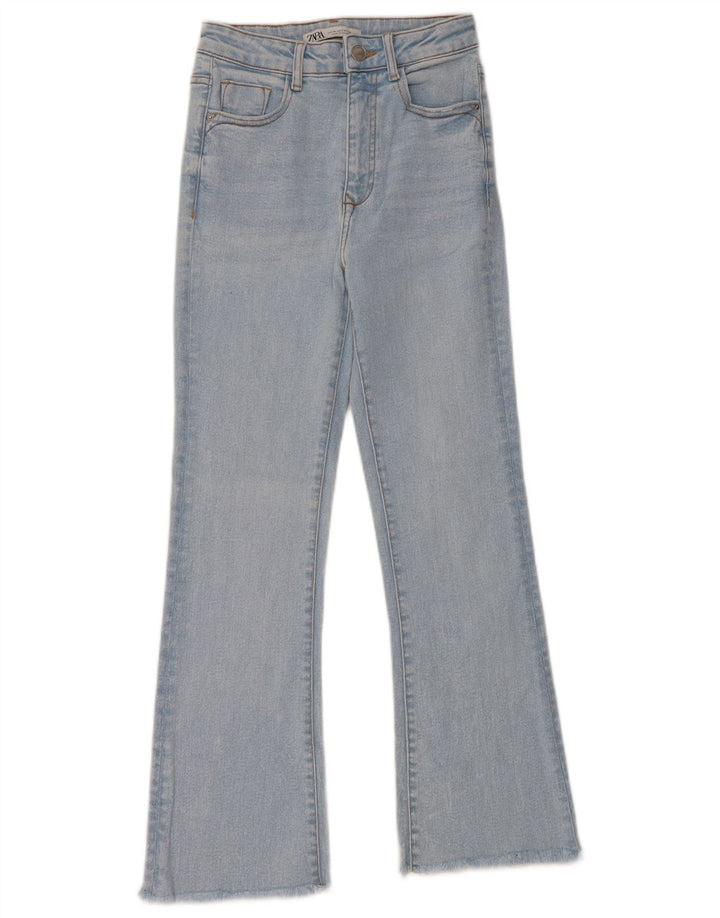 Zara Jean évasé pour femme EU 34 2XS W24 L27 Bleu