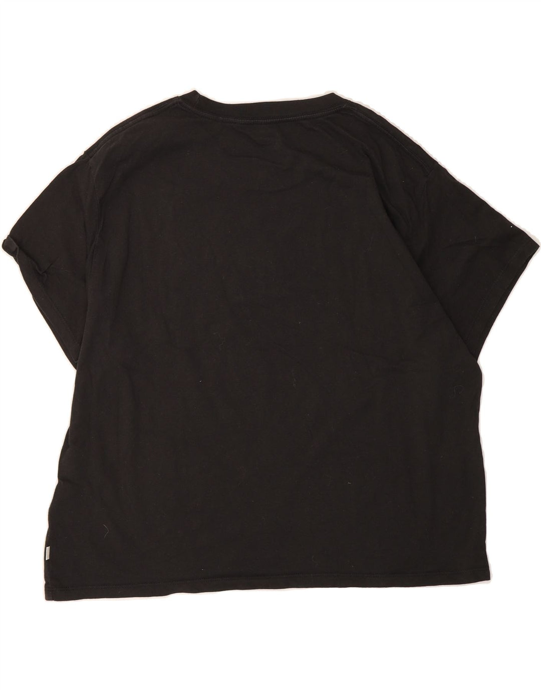 LEVI'S Womens Graphic T-Shirt Top UK 14 Medium Black Cotton Vintage Levi's and Second-Hand Levi's from Messina Hembry 