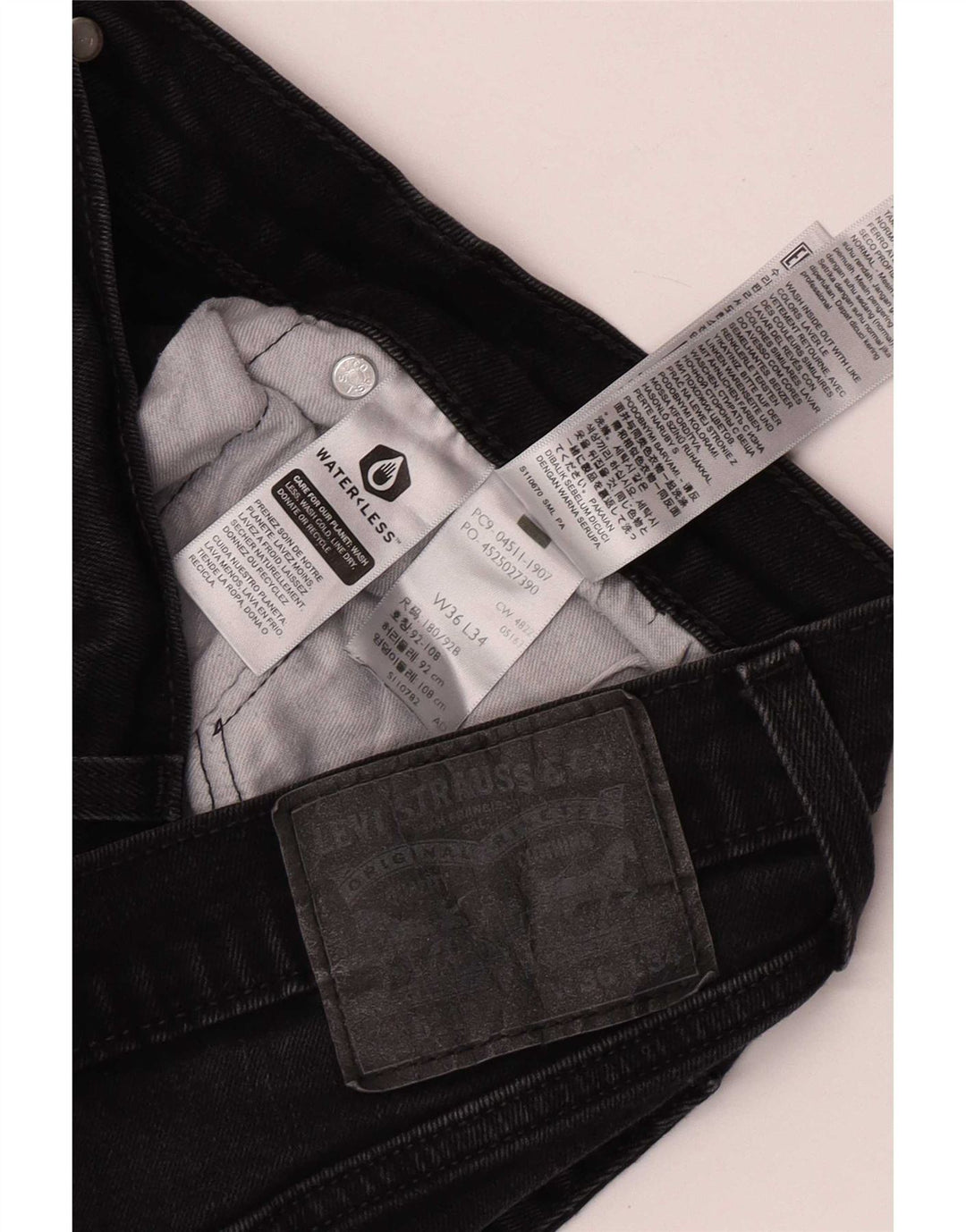 Levi's Jean Slim 511 Homme W36 L34 Noir Coton