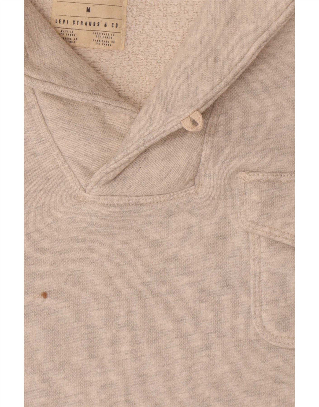Levi's Sweat-Shirt à Col Châle Homme Gris Moyen Moucheté Coton