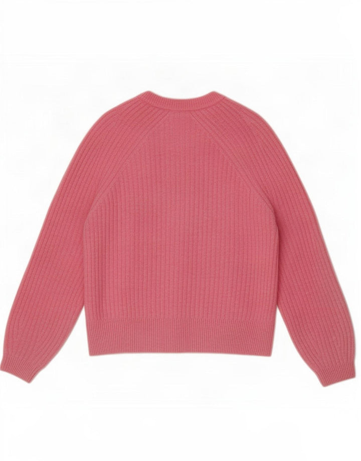 Marks & Spencer Pull Cardigan Femme UK 14 Acrylique Rose Moyen
