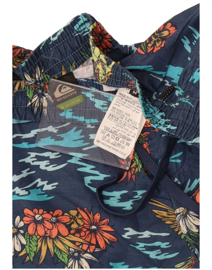 Quiksilver Short de Bain Homme Bleu Marine Moyen Floral Polyester