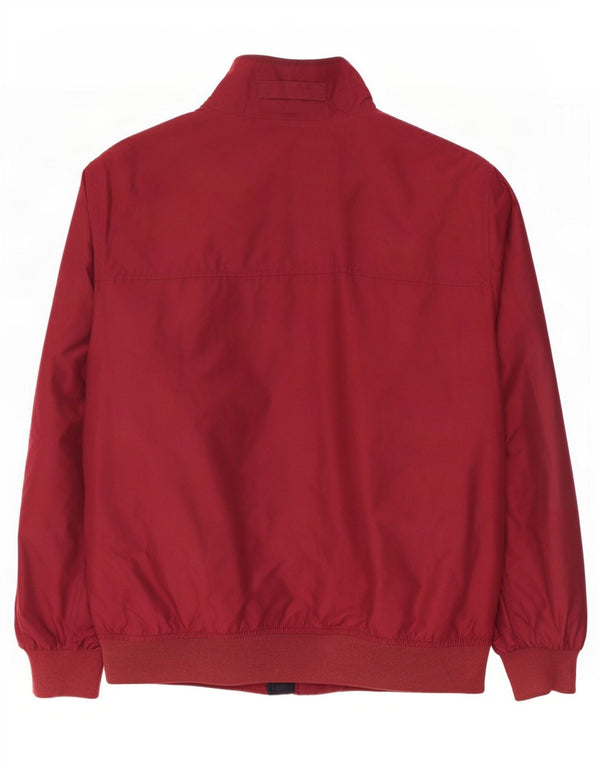 Gant Hommes Bomber Coupe-Vent Veste UK 42 XL Bordeaux Polyester