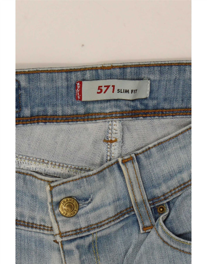 Levi's Jean Slim 571 Femme W31 L34 Bleu Coton