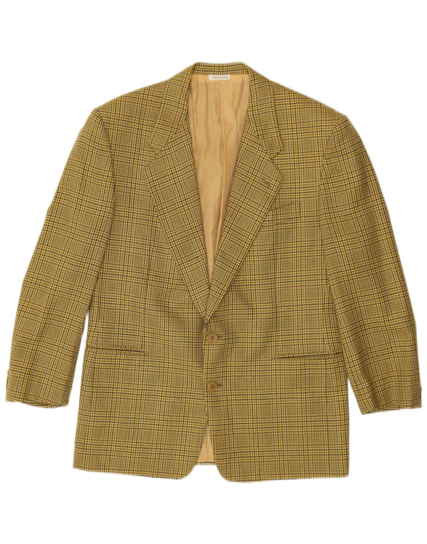 Pal Zileri Veste Blazer 2 Boutons Homme IT 50 Grand Pied De Poule Vert
