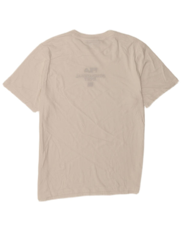Fila T-Shirt Graphique Homme Blanc Moyen Coton