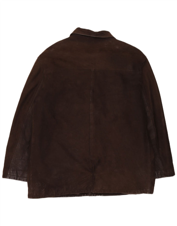 Veste en cuir homme vintage IT 56 3XL Cuir marron